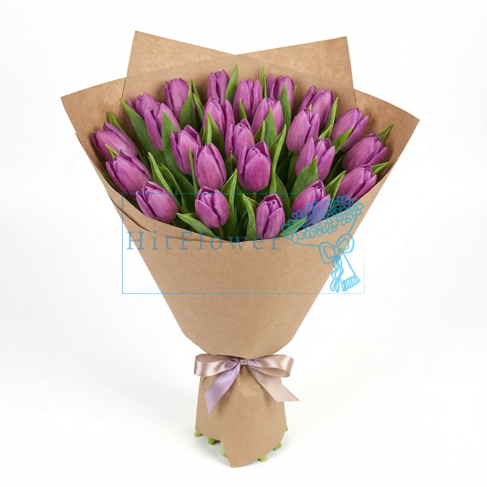 Букет цветов из: Тюльпаны